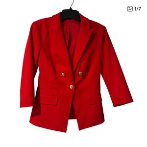 Express Vibrant Red Jacket XS Never Worn